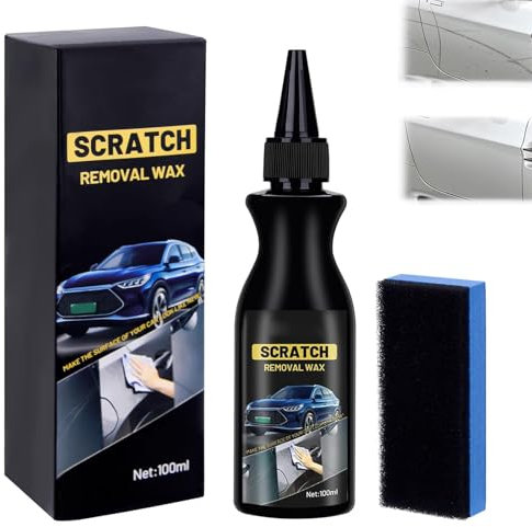Car Scratch Remover, Quick Car Paint Scratch Remover Kit for Cars, Liquid Glass Car Polish, Removes Deep Car Scratch, Easy to Repair Paint, 100ML Car Scratch Repair Paste for Various Scratch on Car