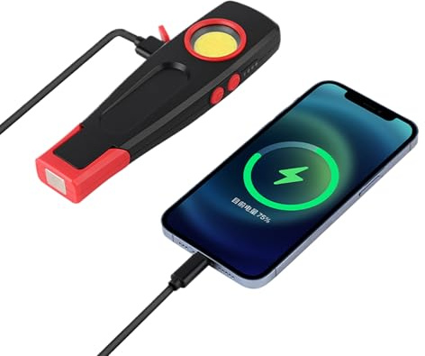 ETUCYNG Luces de trabajo portátiles | Luces de trabajo giratorias de 360 grados - Linterna recargable plegable brillante para acampar al aire libre, taller, garaje, automotriz