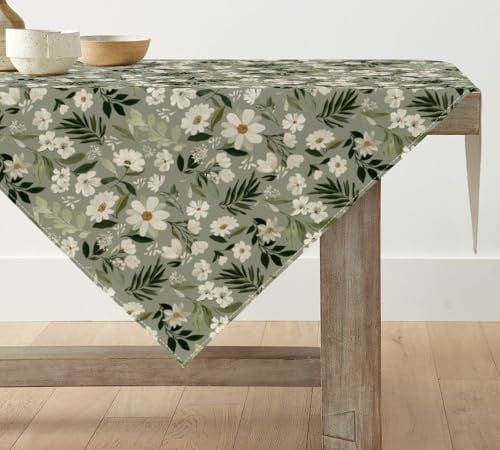 Artoid Mode Gänseblümchen Frühling Tischwäsche, Saisonnal Sommer Küche Tisch Dekoration Drinnen Urlaub Party Dekor 85x85 cm