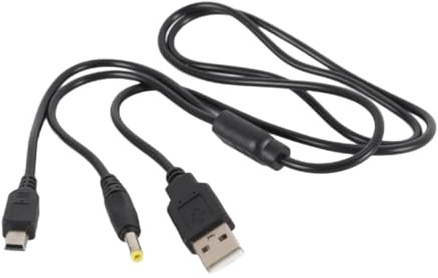 ACOLY 2 in 1 USB Charging and Data Cable Compatible with PSP 1000 2000 3000 Console DC 5V Mini USB Power Supply Cable