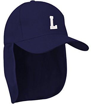morefaz Junior-Legionär-Stil Jungen Mädchen Mütze Baseball Nackenschutz Sonnenschutz Cap Hut Kinder Kappe A-Z Letter MFAZ Ltd (L)