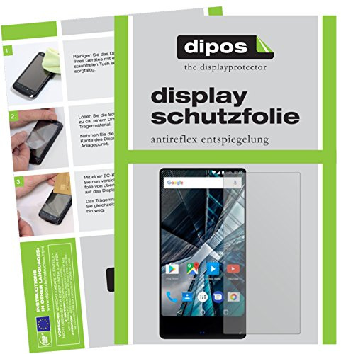 dipos I 2x Screen Protector matte compatible with Archos Sense 55 S Protection Films
