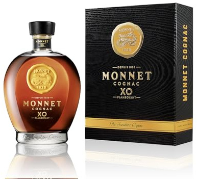 Monnet XO I Cognac aus Frankreich I Gold Meiningers International Spirits Awards I mit Geschenkverpackung I vollmundig luxuriöser Geschmack I 40% Vol. I 0,7 Liter