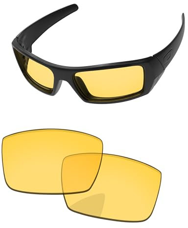 PapaViva Verres de rechange pour lunettes de soleil Oakley Gascan OO9014 60 mm, Jaune HD, Gascan
