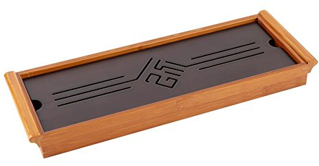 Tradicional Chino Nudo Patrón Bandeja De Té Gongfu De Bambú Bandeja De Mesa Bandeja De Servir Chino Clásico Kungfu Té Oolong Bandeja De Té Verde Té De Té Tetera Salvamanteles Taza Plato