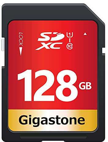 GIGASTONE 128GB SD Card UHS-I U1 Class 10 SDXC Memory Card High Speed Full HD Video Canon Sony Pentax Kodak Olympus Panasonic Digitalkamera