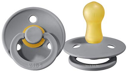 Bibs Vintage Naturkautschuk Schnuller Farbe | 0-18 Monate | 2 Stück (Wolke)