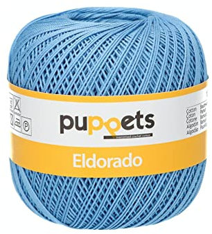 Puppets 4574010-00130 Häkelgarne, 100% Baumwolle, 130, Stärke 10, 50g, 52 Gramm