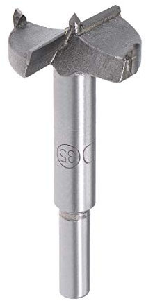 sourcing map Forstner Drill Bits 35mm, Tungsten Carbide Wood Hole Saw Auger Opener Woodworking Hinge Hole Drilling Boring Bit Cutter Gray with Case