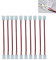 2-poliger LED-Streifen-Steckverbinder, PCB-Kabel, 3528/5050, 10 mm breit, einfarbiger PCB-Flachband-Adapter (10 Stück)
