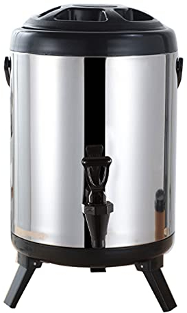 Getränkespender Thermo-behälter Isolier-kanne Groß für Kaffee Glühwein Heiße und Kalte Wasser, 6L/7.5L/9.5L/11.5L, Heißwasserspender Party Bewirtung, 304 Edelstahl