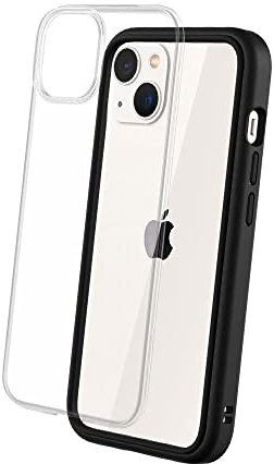 RhinoShield Modulares Case kompatibel mit [iPhone 13] | Mod NX - Anpassbare & stoßdämpfende Schutzhülle im schlanken Design - 3.5 Meter Fallschutz - Schwarz