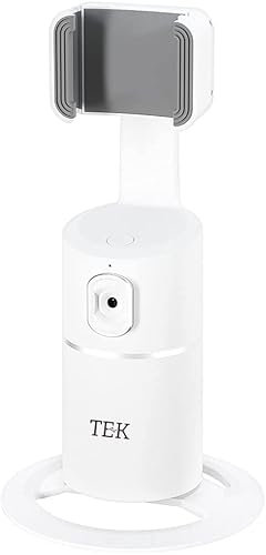 Teknosis Auto Face & Object Tracking Gimbal Stabilizer 360°Rotation Mobile Phone Holder Ideal for Live Vlog & Video Recording (White)