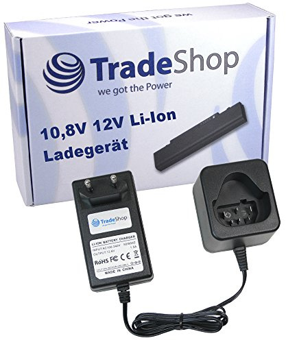Trade-Shop 10,8V 12V Li-Ion Akku Ladegerät Ladestation kompatibel mit Trotec Micro CA350 CA350X