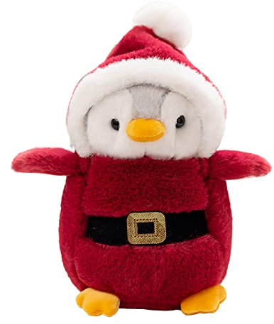 EXQULEG Pinguin Kuscheltier, Pinguin Stofftier Plüschtier, Süße Pinguin Plüsch Spielzeug Plüschpinguin Geschenke für Jungen Mädchen Kinder (F)
