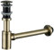 Bronze Badezimmer Waschbecken Wasserhahn Flaschenverschluss Drainage Kit Siphon mit Pop-Up-Ablauf, A ohne Überlauf