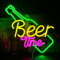 Looklight Beer Time Neonschild Bar Neon Licht Zeichen Gelb LED Leuchtreklame für Wanddekoration USB Bier Neonlicht für Bar Club Gaming Room Home Wedding Birthday Party Decor Zeichen Geschenk