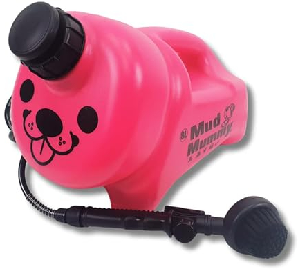 Mud Mummy - Portable Pet Washer with Manual Brush, Multipurpose Washing Device, Eco Friendly, Perfect for Dogs, Horses, Bikes, Shoes and More - Pink Roxy – 8L
