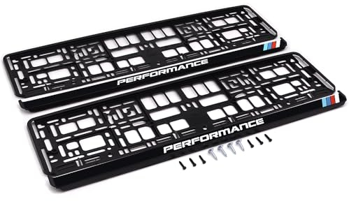 PlatePlus - Number Plate Holder For Car - Performance White System Registration Plate Holder 02 - Car Registration Plate Holders - Number Plate Holder Uk, Number Plate Surround