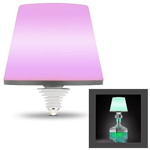 REV LAMPRUSCO - Lampada da tavolo RGB, senza fili, 130 lm, 2 W, 4000 mAh, dimmerabile, in diversi colori, P54, resistente agli spruzzi, lampada da tavolo touch per interni ed esterni