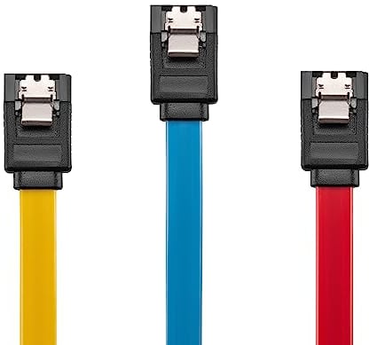 sonero® set di cavi dati SATA III 6Gb/s, 3x 0,50 m, rosso/giallo/blu