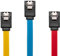 sonero® set di cavi dati SATA III 6Gb/s, 3x 0,50 m, rosso/giallo/blu