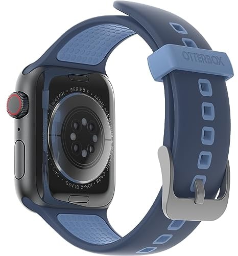 OtterBox All Day Watch Band for Apple Watch Series 10/9/8/7/6/SE 2nd gen/SE 1st gen/5/4-44mm/45mm/46mm, Replacement Durable Soft Touch Silicone Strap for Apple Watch, Blue