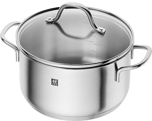 ZWILLING Flow 71022-200 Flow Kochtopf 20 cm mit Glasdeckel