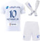 KISRAS Hilal Riyadh Al Neymar #10 Auswärts 2023/2024 Kinder Trikot Shorts Socken und Jugend Größe (Weiß, 24 (6-7 Jahre))