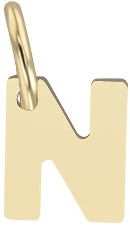 Akzent Golden Initials Unisex-Kettenanhänger Buchstabe 375er 9 Karat Gold 5510073 (N)