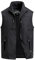 MeiLayM Gilet de Pêche Homme Gilet Multi-Poches Gilet Sans Manches Léger Gilet Respirant Gilet Plein Air Chasse Camping Veste de Photographie Noir,M