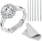 Haiou Invisible Ring Size Adjuster for Loose Rings Ring Adjuster Fit Any Rings -6 Pcs
