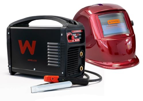 Awelco - Saldatrice Inverter 200A Saldatura 100% + Passamontagna LCD 9/13 Plus 210