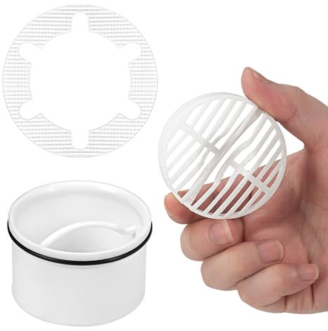 Filtro capelli + scarico tubo doccia ad immersione, compatibile con scarichi 6960 6963 6961 6962, set filtri capelli,raccogli capelli doccia,filtro lavandino bagno