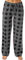 Générique Pantalon Pyjama Carreaux Femme, Bas De Pyjama Femme Chaud et Doux Pantalon De Maison Décontracté Et Confortable Pyjama Femme Hiver Automne, Gris foncé, M