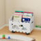 DUHARS Kinder Bücherregal Holz mit Rollen, Montessori Bücherregal Kinder, Bücherkiste Kinder für Leseecke, Babyzimmer, Bücherbank, Spielzeug Organizer Regal Kinderzimmer Aufbewahrung, Weiß