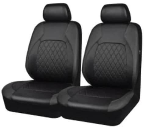 Auto Sitzbezüge, für BMW 1er E87 1.Gen 5-Door 2004-2011 2 Sitzbezug Auto Vordersitze,Schonbezug Autositz, Atmungsaktiv Verschleißfest Bequem,A Black