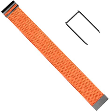 Fitcent Sport Elastic Wristband/Bicep Band SuperKnit Strap Compatible for Whoop 4.0 Whoop 3.0 Fitness Tracker Accessory with U Shape (Orange, 25cm)