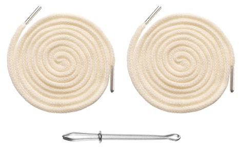 sourcing map Lot de 2 cordons de serrage de rechange de 129,5 cm pour sweat à capuche, pantalons, chapeaux, manteaux, sacs, beige