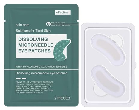 Iouyjiu Hydrating Eye Patches, Dark, Soothing Reliefs Moisturizing Formula, Under Eye Care Ideal für Frauen und Männer, Routine, 2 Stück