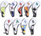 9 Piece Golf Iron Head Covers Set Waterproof PU with Zipper Numbered Sleeves Protects Clubs From Scratches Weather