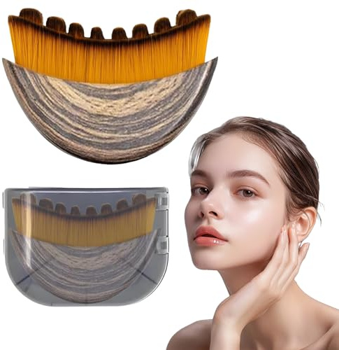 2pièces Brosse de Contour Lymphatique pour le Visage,Brosse Drainage Lymphatique,Brosses à Sec pour Visage,Brosses de Massage pour Cou,pour Sculpter Mâchoire,l'angle de la Mâchoire