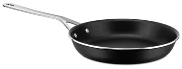 Alessi Pots&Pans JM110/16 B - Padella, Alluminio Rivestimento Ceramico, ø24 | Padella a manico lungo di design in alluminio con rivestimento antiaderente ceramico, adatta a ogni piano cottura