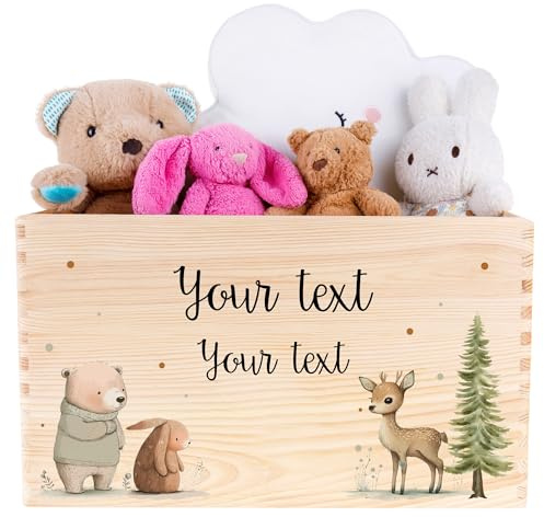 Creative Deco Personalised Storage Box | Individualised Gift Box for Him / Her | Customised Wooden Storage Box | Perfect as a Keepsake or Decoration