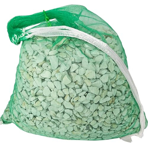 HAPPYKOI® Zeolith Filtermaterial 10 kg | Hochwertiges Natur Filtermedium Wasseraufbereiter Koi Teich Gartenteich Aquarium Filter Gestein Körnung 8-16 mm inkl. Filtermediennetzbeutel