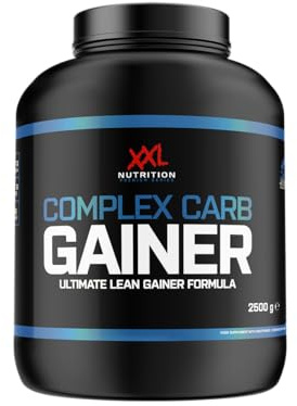 XXL Nutrition - Complex Carb Gainer - Mass Gainer - Weight Gainer - Komplexe Kohlenhydrate - Eiweiß - 2500 Gramm - Vanille