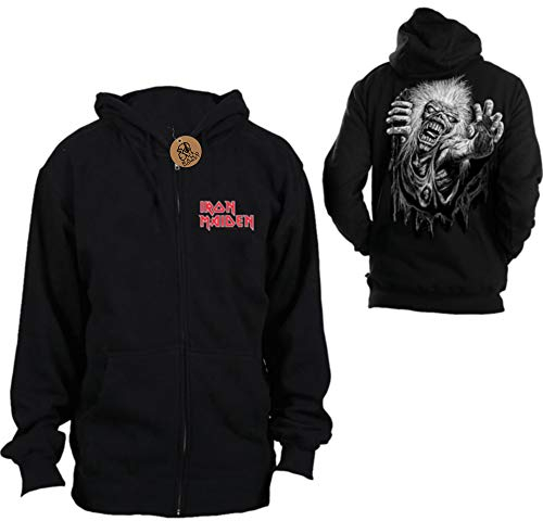 Iron Maiden 'No Prayer' Zip Up Hoodie (Large) Black