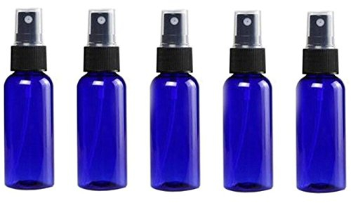 Lot de 6 flacons vaporisateurs de voyage rechargeables en plastique bleu 30 ml