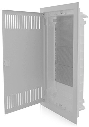Intratec Kommunikationsverteiler Unterputz, IP40 – Multimediaverteiler für Full Connected Home, DIXBOX-XT Serie, Schaltschrank für Multimedia-Systeme, 717 x 346 x 92 mm, Weiß