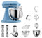 KitchenAid Küchenmaschine Artisan 5KSM175PS Veggie S Paket | mit TOP Zubehör: Gemüseschneider mit drei Trommeln sowie zusätzlichem Raspel und Reibenpaket mit 3 weiteren Trommeln (Vintage Blue)